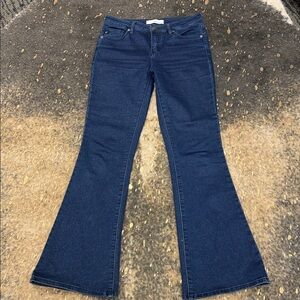 Women's KanKan Blue sparkle Flared Jeans 27